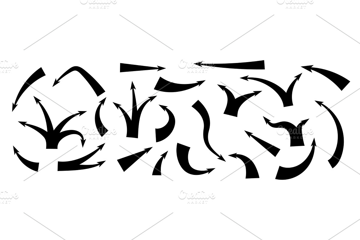 Dynamic curved and straight war, an Illustration by skripnikbb