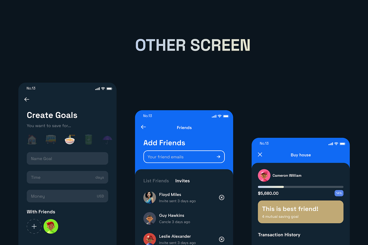 Saveet - Saving Goal Money UI KIT, an App Template by No.13 (Photo 5 of 5)