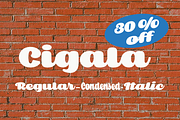 Cigala, a Script Font by Eurotypo (Thumbnail 1 of 6)