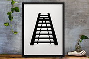 Ladder Silhouette SVG, an Object Illustration by newminddesign (Thumbnail 4 of 5)