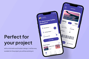 Arrived - Flight Booking App Ui Kits