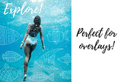 Marine Life, a Pattern Graphic by Pippi Draws (Thumbnail 8 of 9)