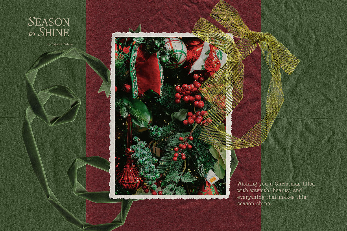 Christmas collage background frames, an Object Graphic by Yuliya Derbisheva (Photo 3 of 14)