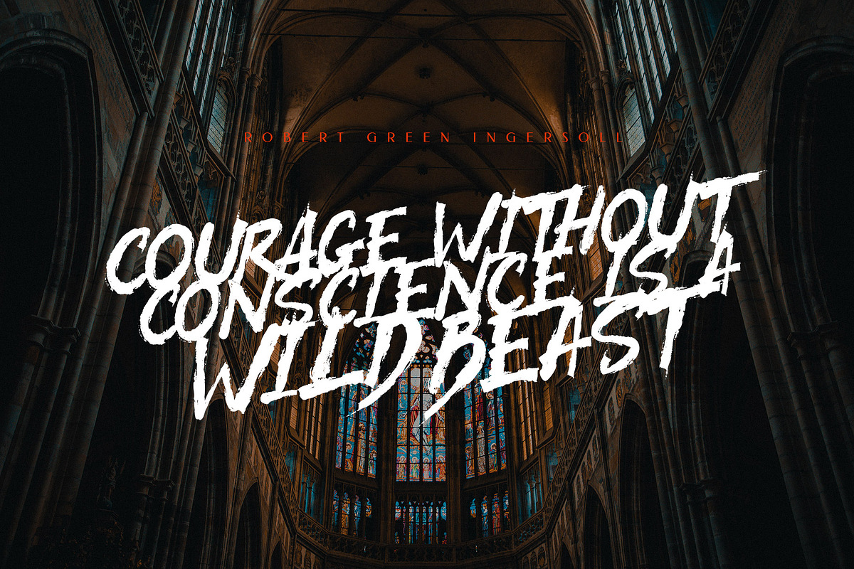 Black Beast Typeface preview 2