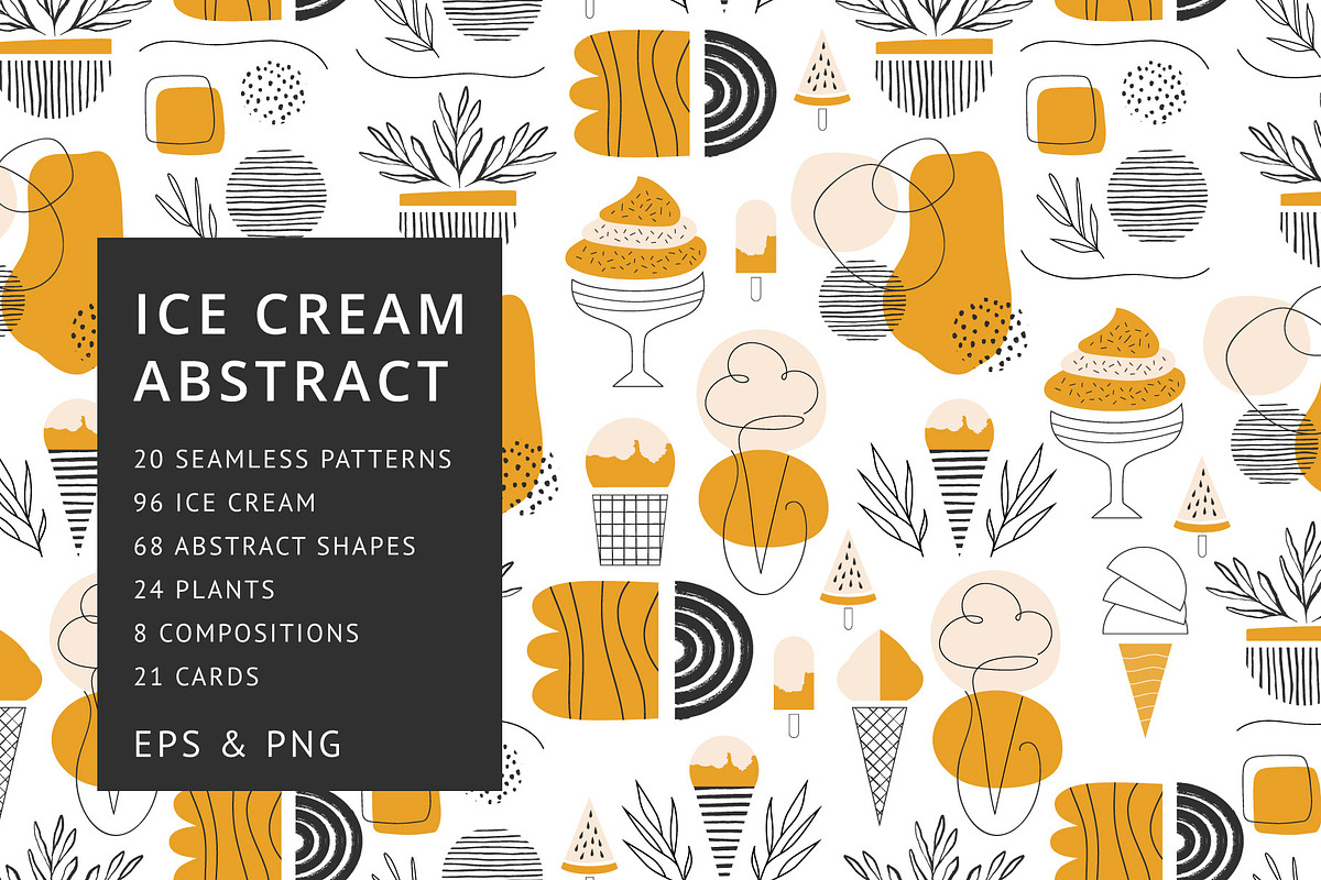 Ice cream abstract, a Pattern Graphic by Anatartan Design (Photo 1 of 18)