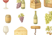 Charming Wine and Cheese Collection, an Object Graphic by RT Studio (Thumbnail 2 of 3)
