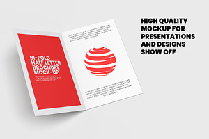 Bi-Fold Half Letter Brochure Mock-up