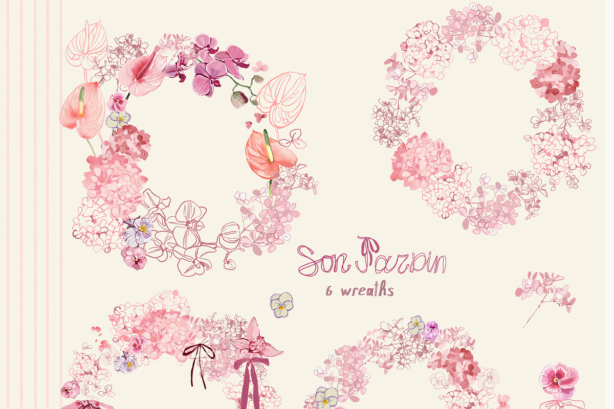 Cottage Core PNG Florals Bundle, a Decorative Illustration by whiteheartdesign (Photo 22 of 48)