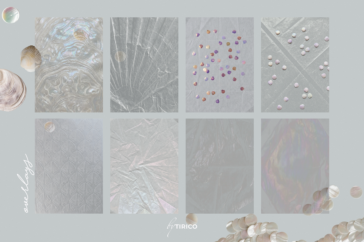 Pearlescent Relics: Collage Kit, an Object Graphic by TiriCo (Photo 12 of 15)