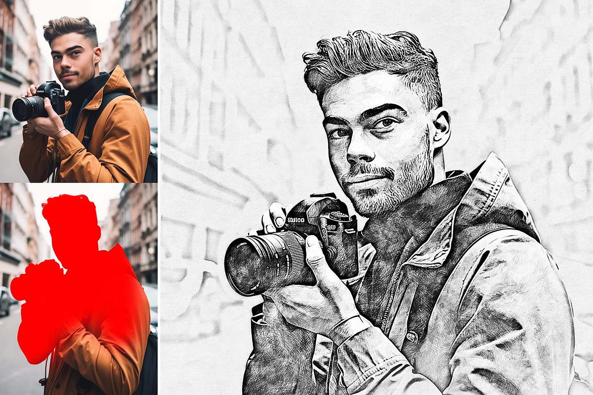 Realistic Drawing & Sketch Effect, an Action Add-On by MRI STUDIO (Photo 2 of 27)