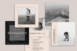 Blogger Social Media Pack CANVA