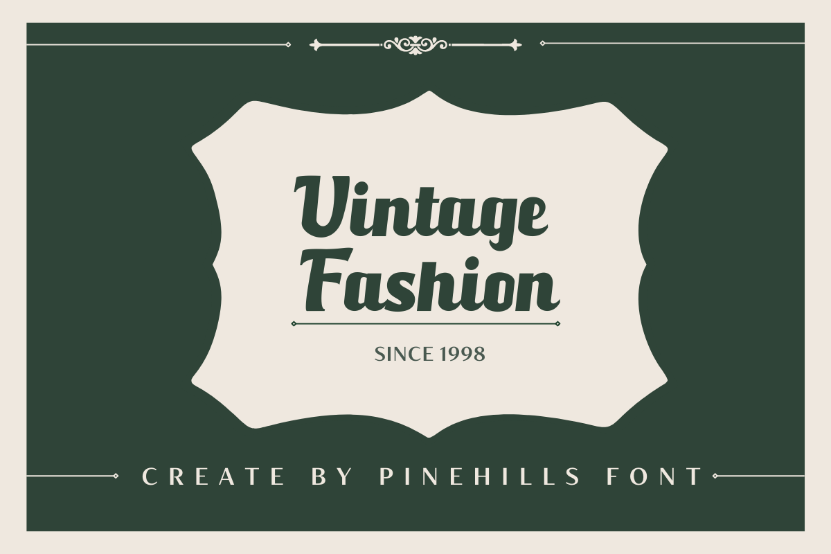 Pinehills – An Classical Script Font, a Script Font by Fikryal Studio (Photo 3 of 20)