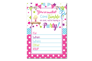 Gymnastics Invitation
