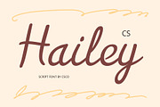 CS Hailey – Script Font, a Script Font by Craft Supply Co. (Thumbnail 1 of 8)