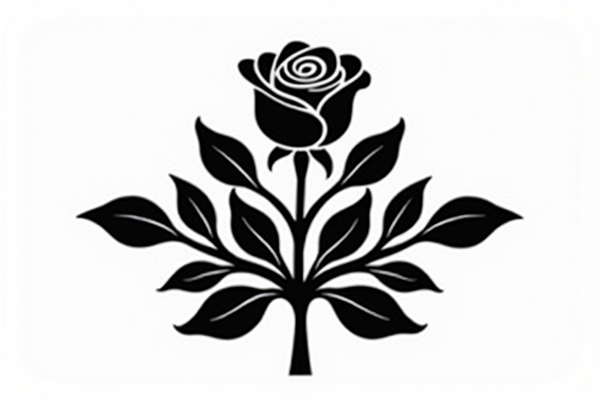 Rose Black Silhouette Decorative, an Illustration by Amazin_art (Photo 19 of 31)