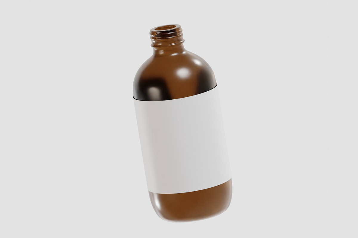Medicine glass bottle, an Object 3D Model by fahad121 (Photo 5 of 7)