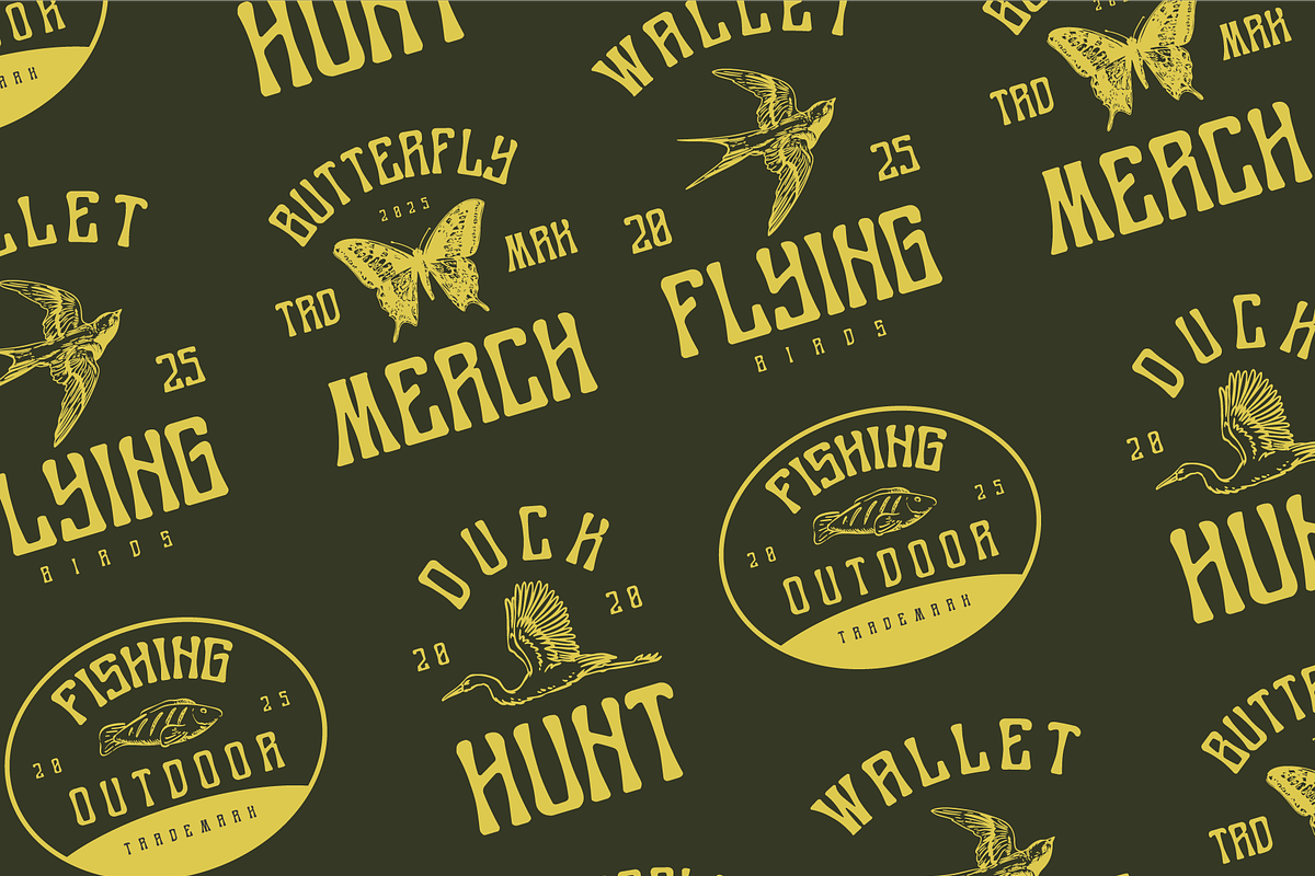 LITHOGRA - Retro Typeface, a Font by Rightwheels (Photo 9 of 11)