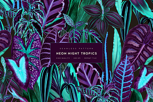 Neon Night Tropics