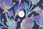 Purple & Gold Fantasy Patterns, a Pattern Graphic by Velliniki (Thumbnail 6 of 10)