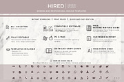 Sales Assistant Resume CV Template, a Resume Template by HIRED Design Studio (Thumbnail 9 of 11)
