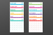 2027 12x12 COLOR Calendar Template, a Stationery Template by Running With Foxes (Thumbnail 2 of 6)