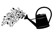 Floral Watering Can Design Bundle, an Illustration by Gaye Art (Thumbnail 18 of 31)