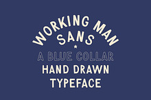 Working Man Sans Hand Drawn Font