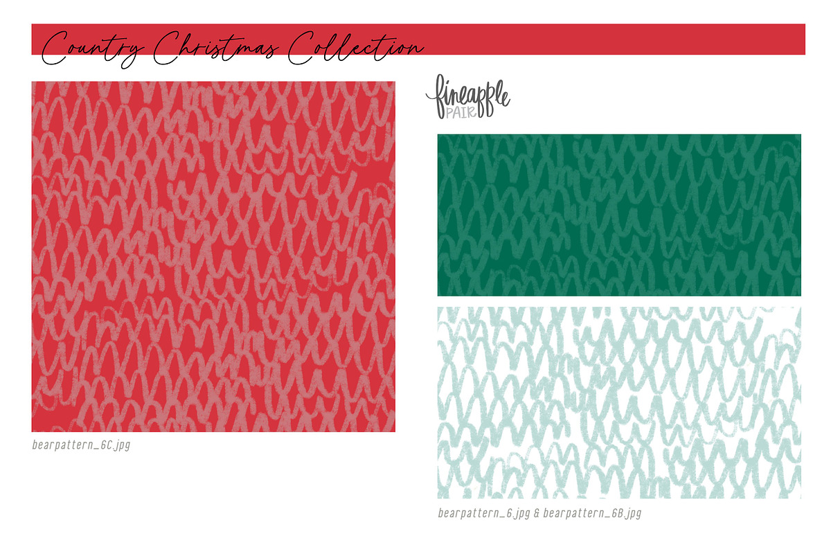Christmas Bears Digital Paper, a Pattern Graphic by FINEAPPLE (Photo 8 of 10)