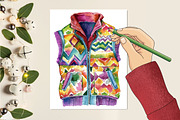 Watercolor Autumn Academia Clipart, a Seasonal Illustration by CitraGraphics (Thumbnail 5 of 6)