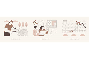 Outdoor services isolated cartoon, a Person Illustration by Visual Generation