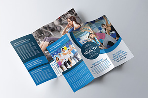 Fitness And Gym Tri-Fold Brochure