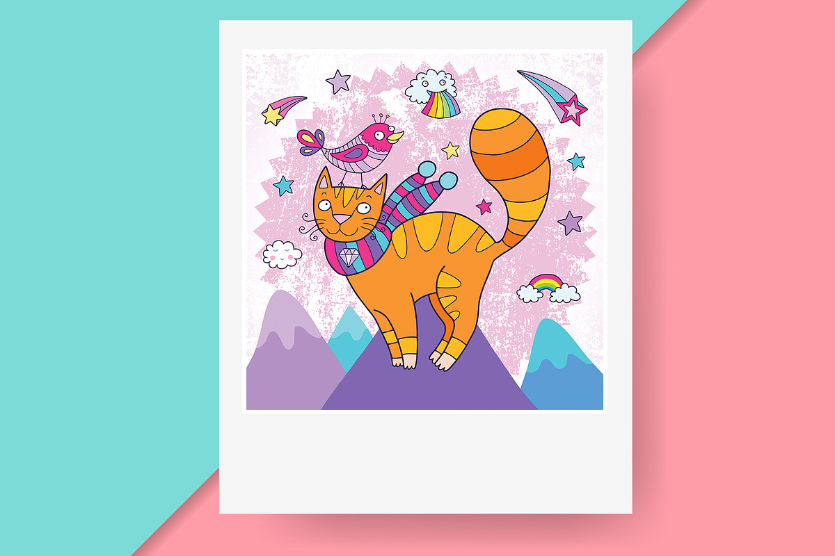 Adorable cat illustrations, an Illustration by natsa (Photo 5 of 9)