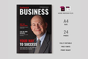 Business Magazine Template, a Magazine Template by xtratimebd (Thumbnail 1 of 4)