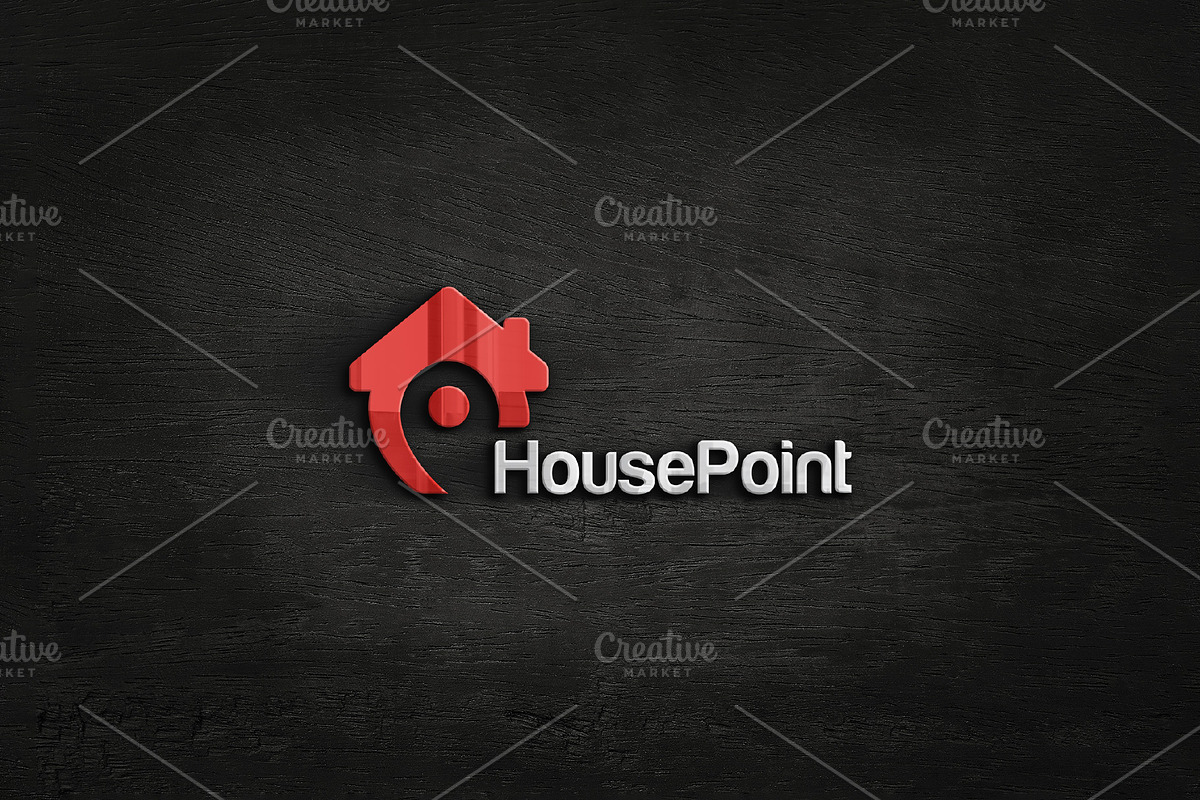 House point pin icon logo design, a Branding & Logo Template by Amadul11 (Photo 5 of 5)