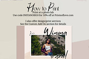 Boho Senior Graduation Annoucement, a Card Template by InstaNoirDesigns (Thumbnail 4 of 8)