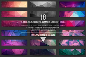 Technological Vector Web Banners