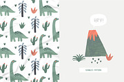 My little Dinosaur. Watercolor set, an Animal Illustration by Cute And Wild (Thumbnail 5 of 6)