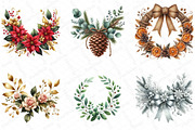Christmas Garlands Sublimation Clipa, an Illustration by DreamPrint404 (Thumbnail 3 of 4)