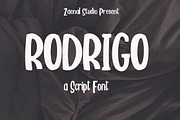 Rodrigo, a Script Font by Zaenal Studio (Thumbnail 1 of 6)