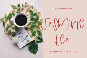 jasmine tea font