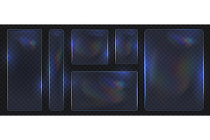 Glass plate. Futuristic glowing, a Technology Illustration by Frogella