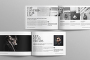 Minimal Magazine Template Landscape, a Magazine Template by Work-Envance (Thumbnail 2 of 9)