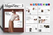 Minimalistic Magazine Template, a Magazine Template by DesignCrest (Thumbnail 1 of 18)