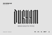 Durham Modern Blackletter Typeface, a Blackletter Font by TypeJuice™ (Thumbnail 1 of 9)