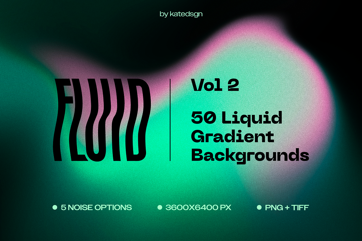 FLUID 2 Retro-Futuristic Backgrounds, a Background Graphic by Katedsgn (Photo 1 of 11)