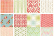 Vintage Retro Holiday Digital papers, a Pattern Graphic by Summit Avenue (Thumbnail 3 of 3)