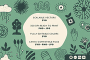 Techno Nature – 80+ Illustration Set, a Decorative Illustration by JuliBelushi (Thumbnail 9 of 9)