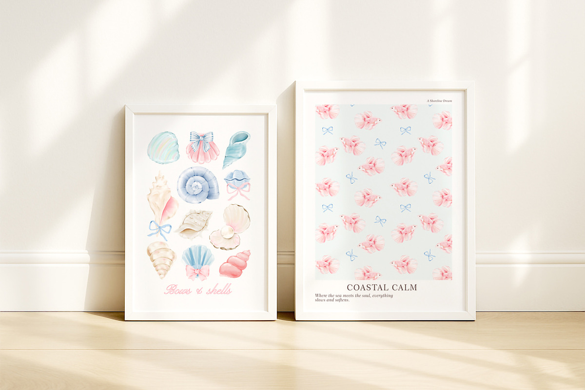 Dreamy Sea Watercolor Collection, a Decorative Illustration by Eva Gentle (Photo 6 of 12)