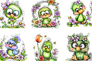 Spring Cute Baby Birds Sublimation, an Illustration by Designking (Thumbnail 2 of 5)