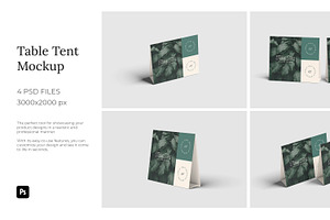 Table tent mockup